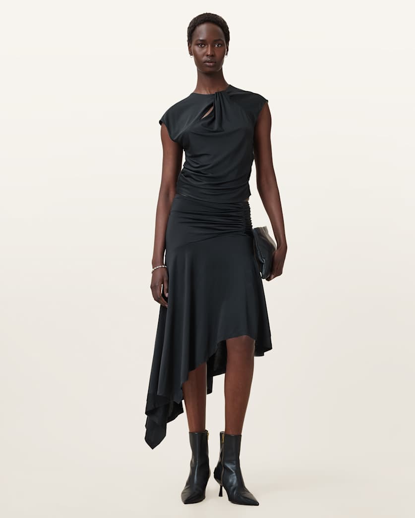 Annalie Jersey Midi Skirt