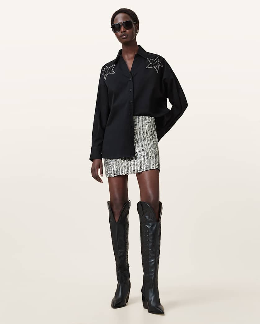 Jamilia Embellished Mini Skirt