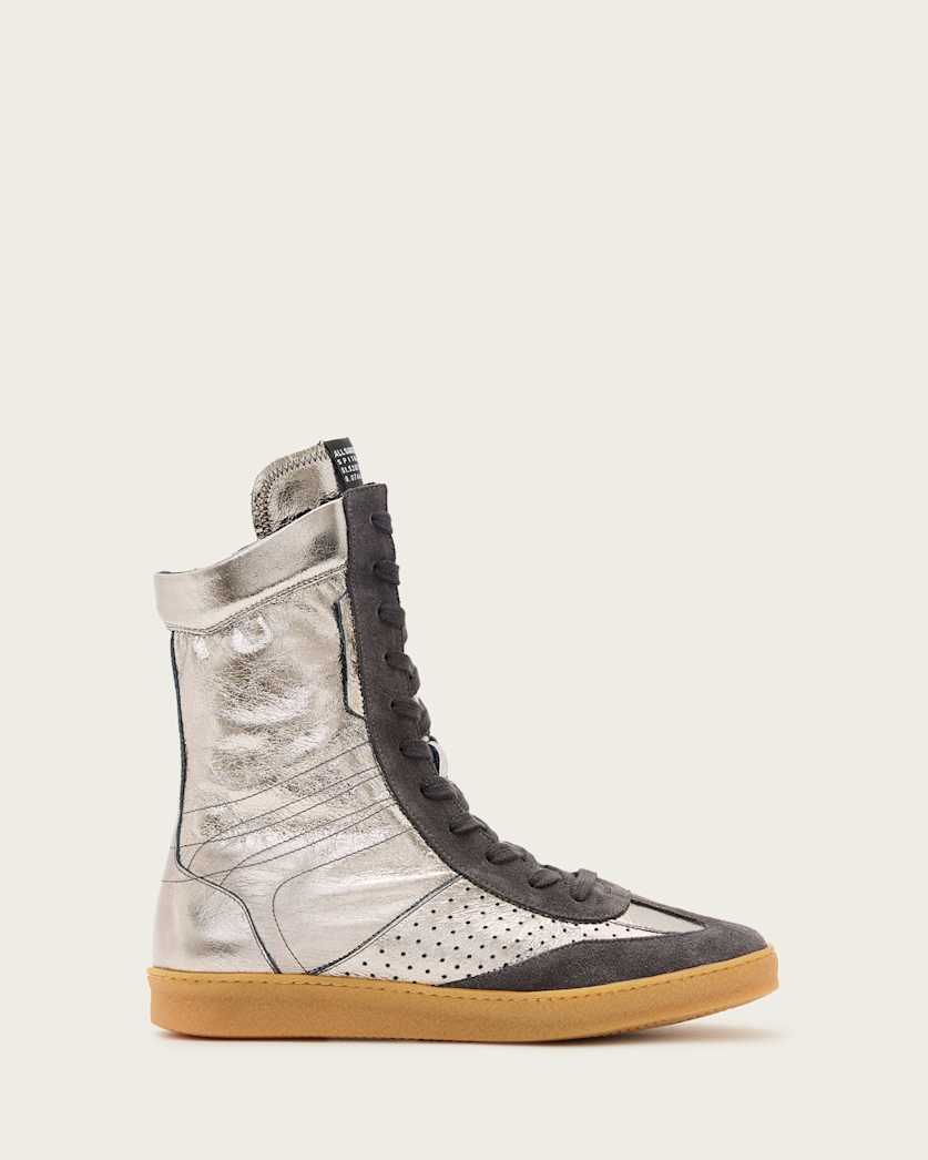 Lousie Leather High Top Trainers