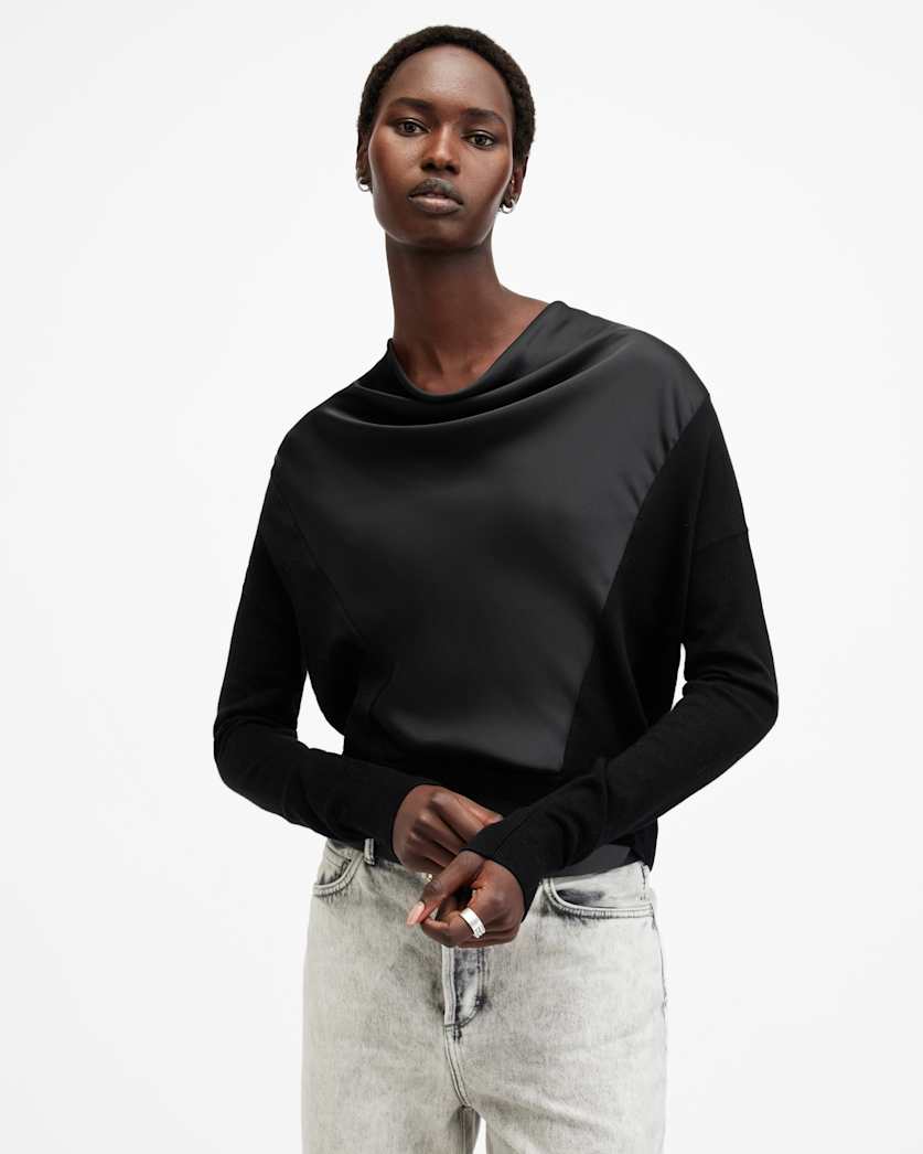 Myra Cowl Neck Merino Wool Jumper