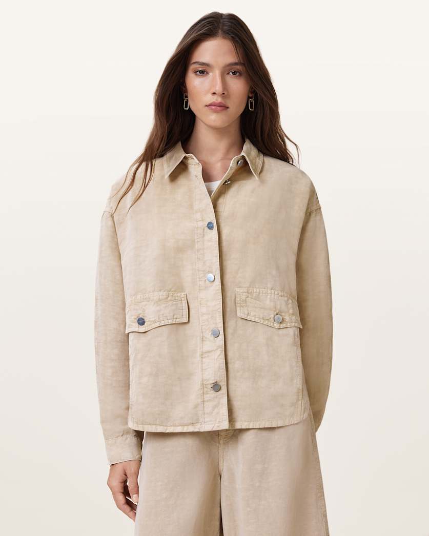 Hettie Oversized Linen Blend Shacket