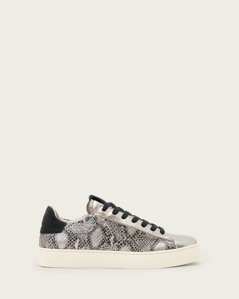 Shana Low Top Metallic Leather Trainers