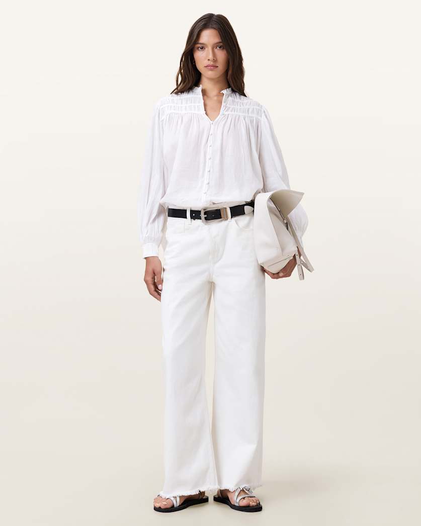 Etti White Linen Shirt