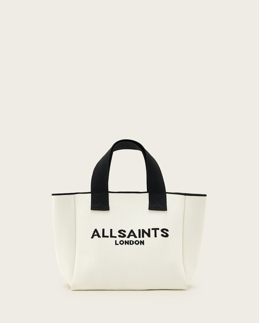 Izzy Logo Print Knitted Mini Tote Bag