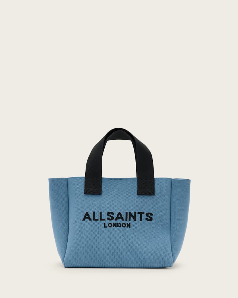 Izzy Logo Print Knitted Mini Tote Bag