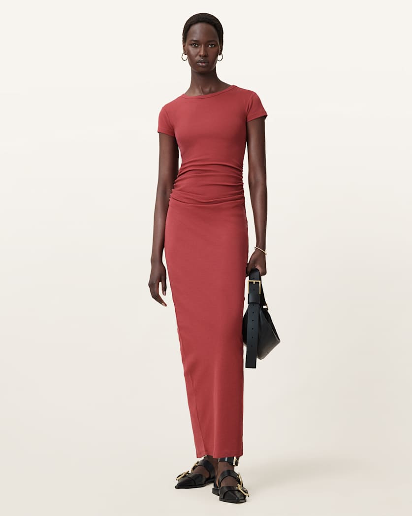 Katarina Short Sleeve Slim Fit Midi Dress