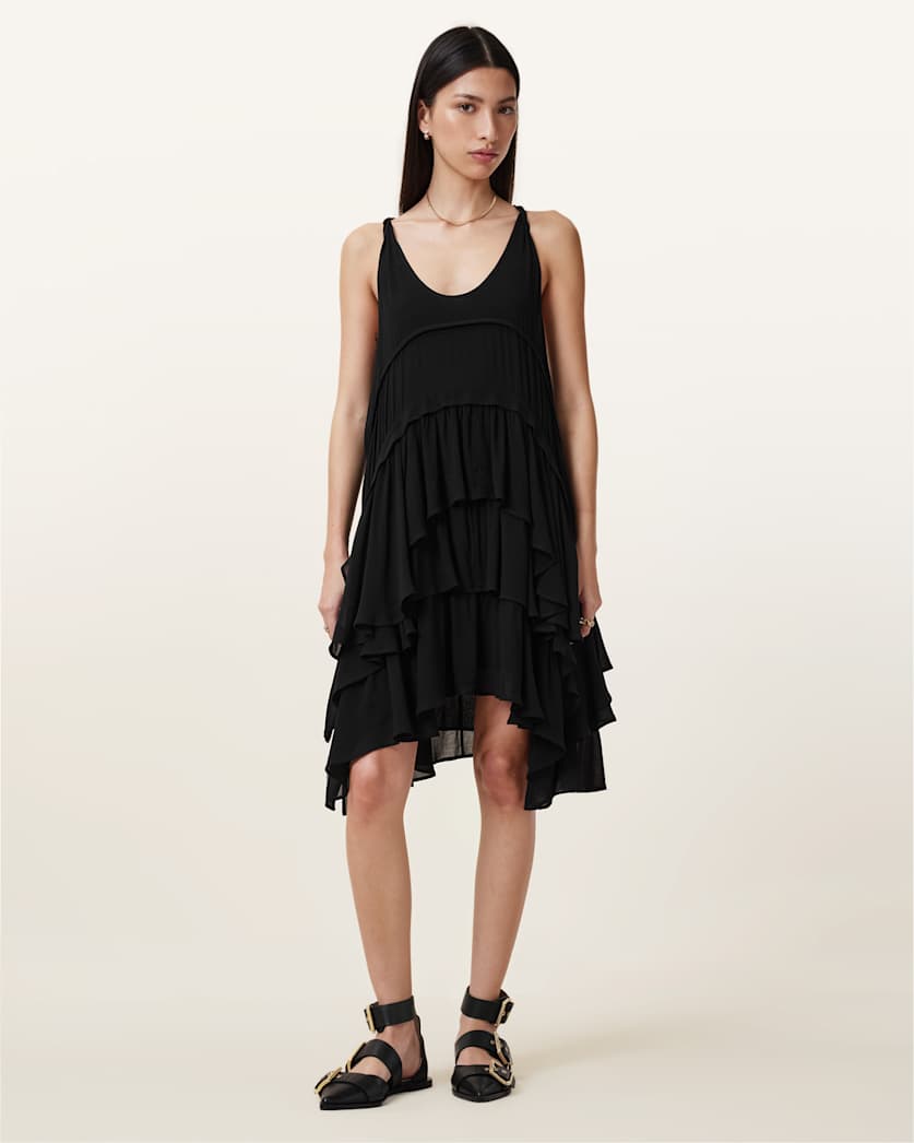 Cavarly Ruffled Mini Dress