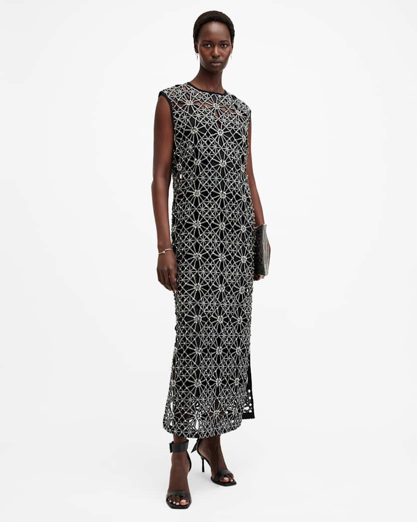 Iliana Embellished Relaxed Fit Maxi Dress