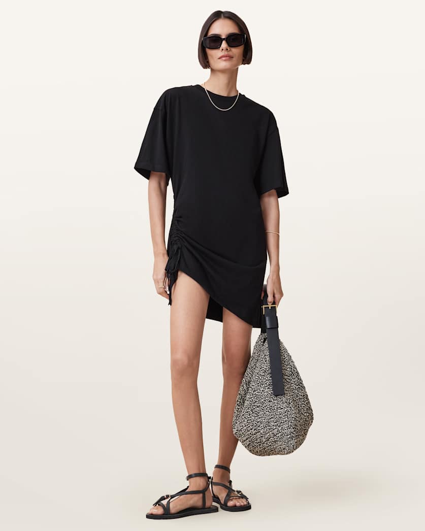 Naenia Drawcord Mini T-Shirt Dress