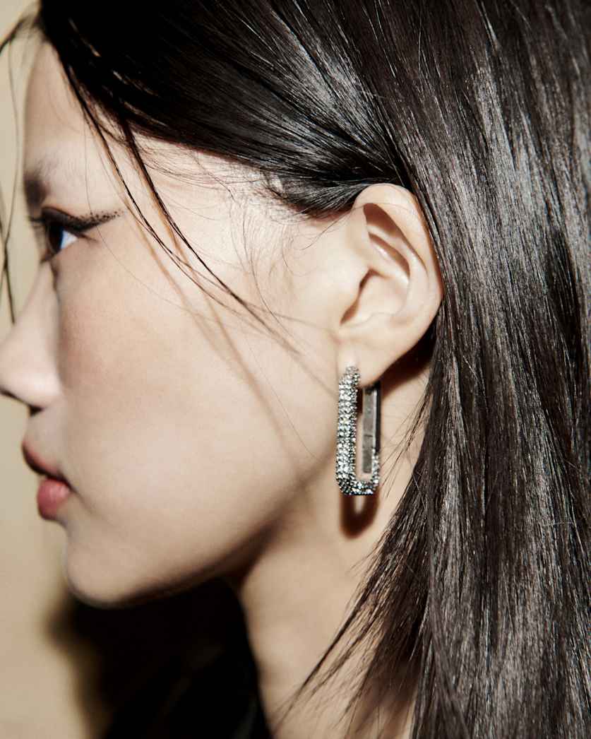 Heidi Xtal Hoop Earrings