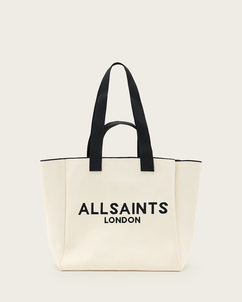 Izzy Large Logo Knitted Tote Bag