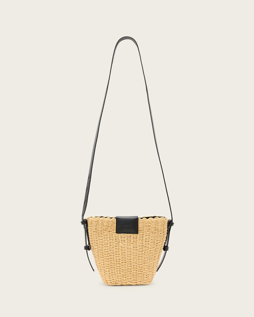 Ebro Woven Straw Cross Body Bag
