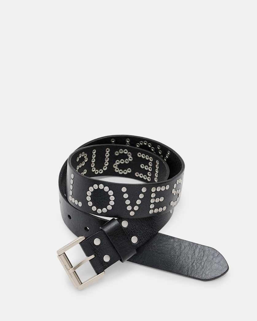 Jesus Loves Studded Belt