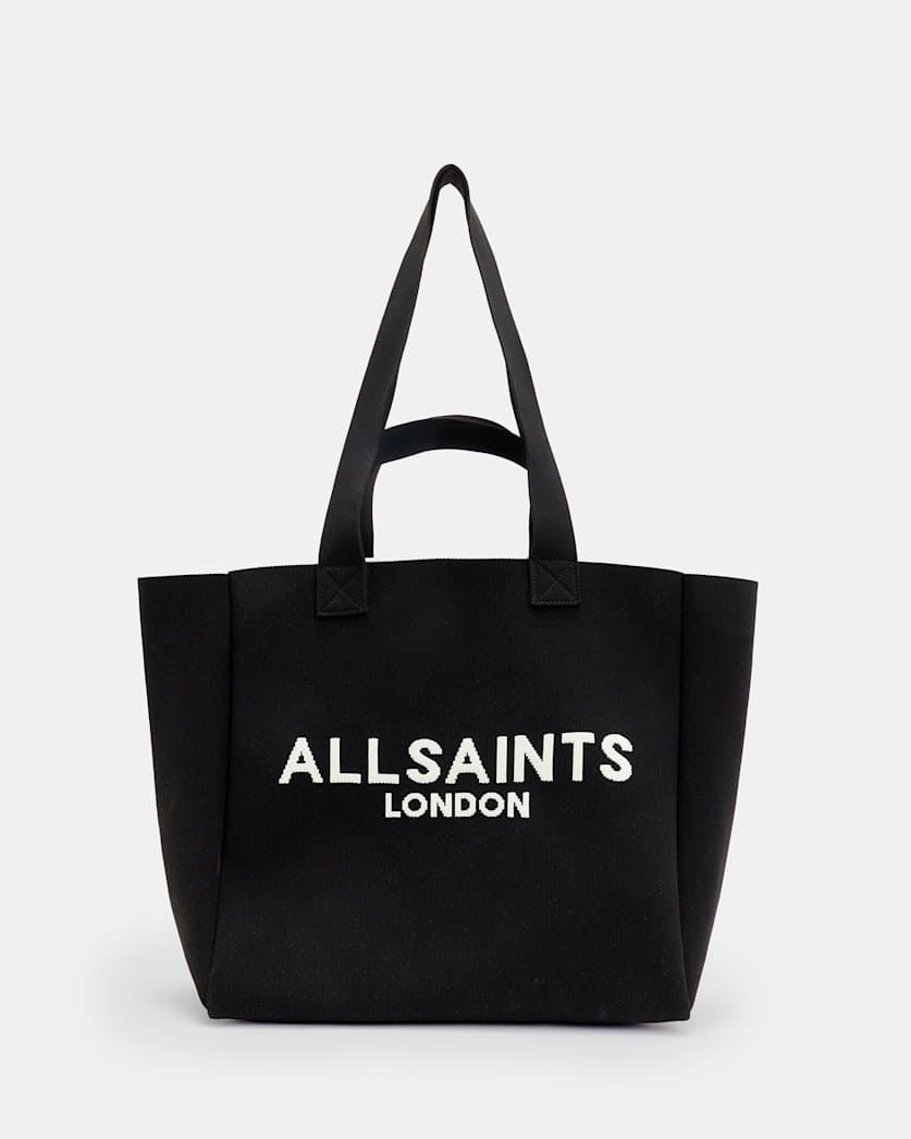 Izzy Logo Print Knitted Tote Bag