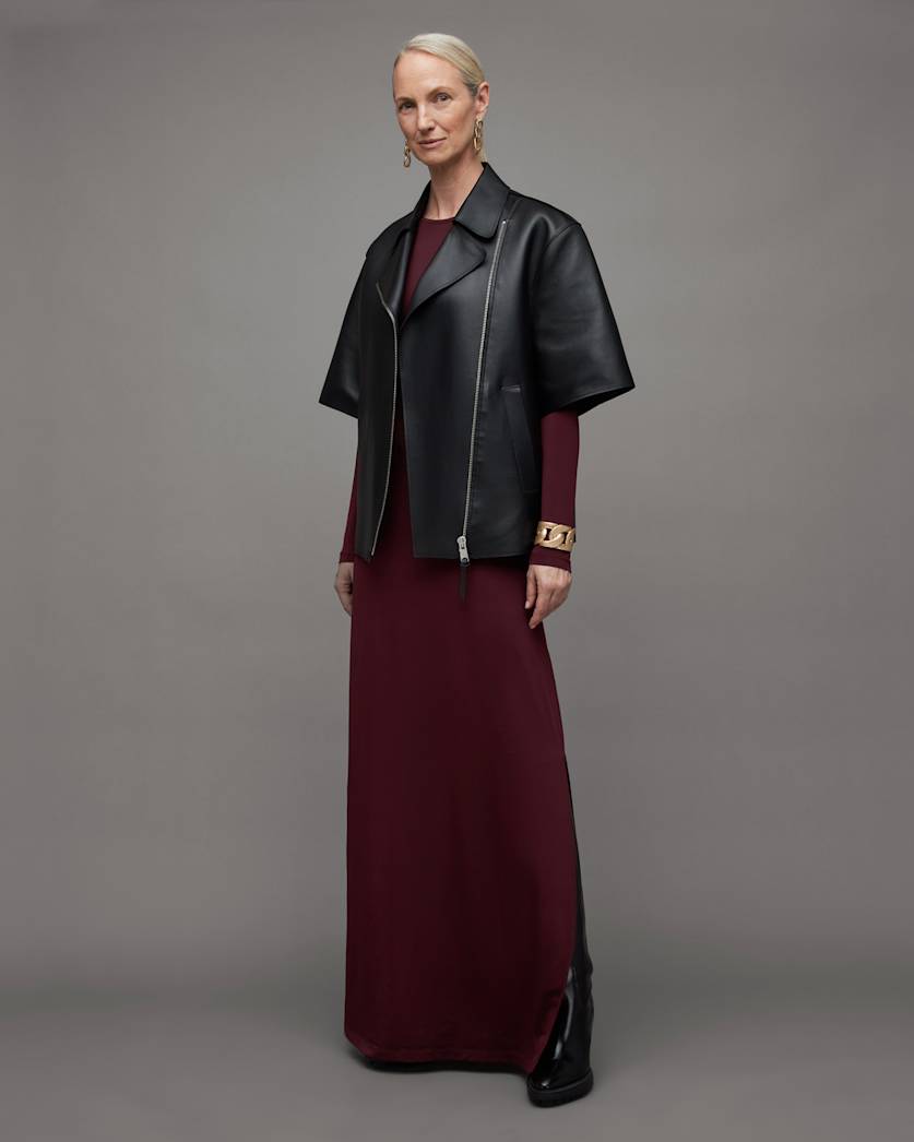 Katlyn Long Sleeve Stretch Maxi Dress