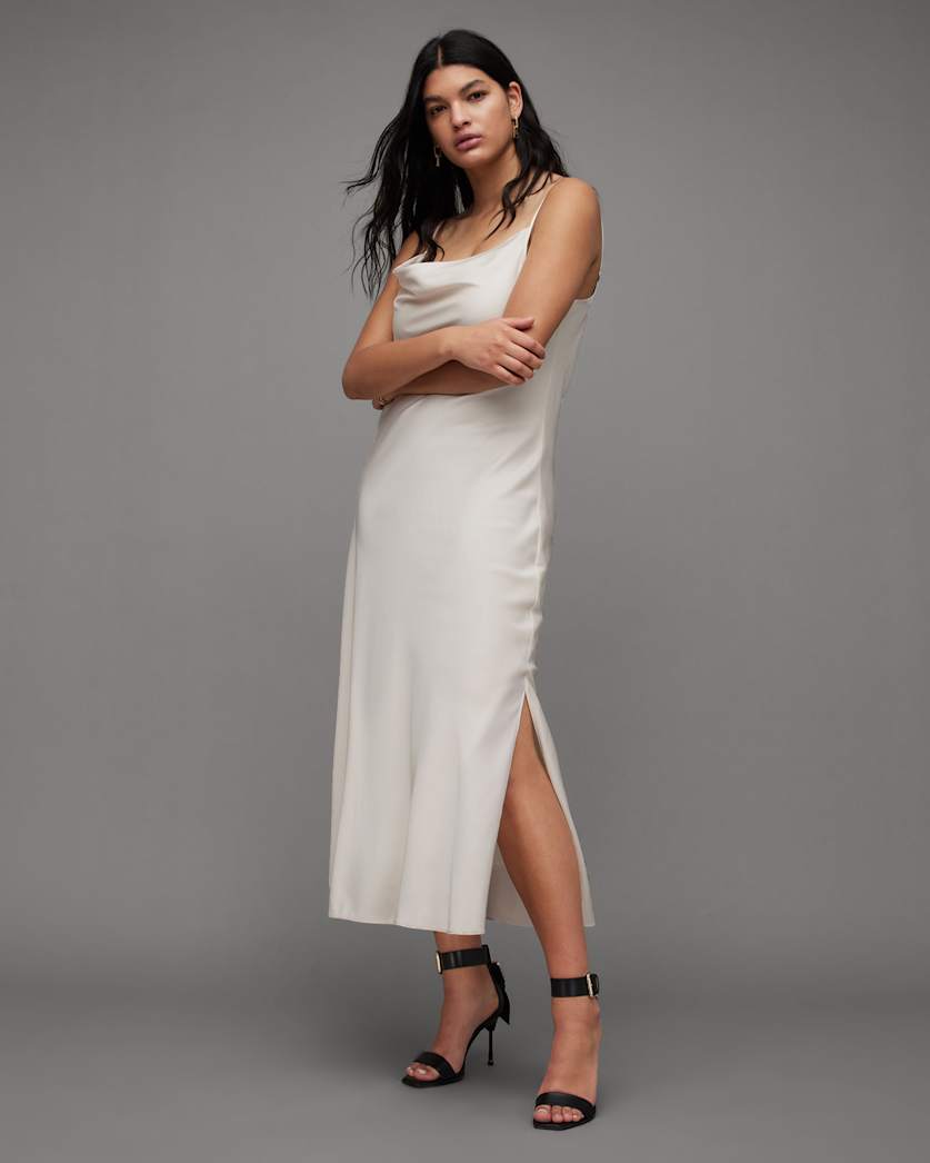 Hadley Cowl Neck Midi Slip Dress