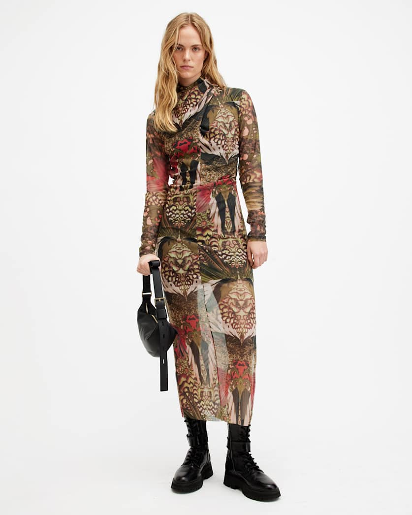 Tia Mesh Gene Dress