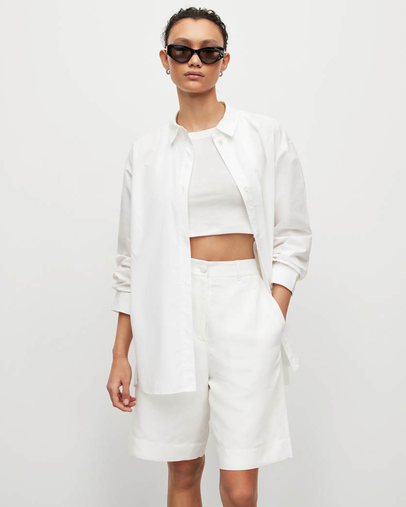 Sasha Oversized Split Hem Shirt
