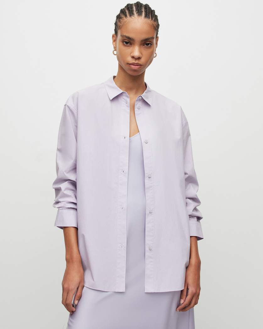 Sasha Oversized Split Hem Shirt