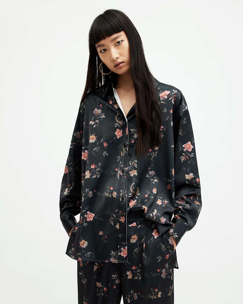 Louisa Tanana Floral Print Relaxed Shirt