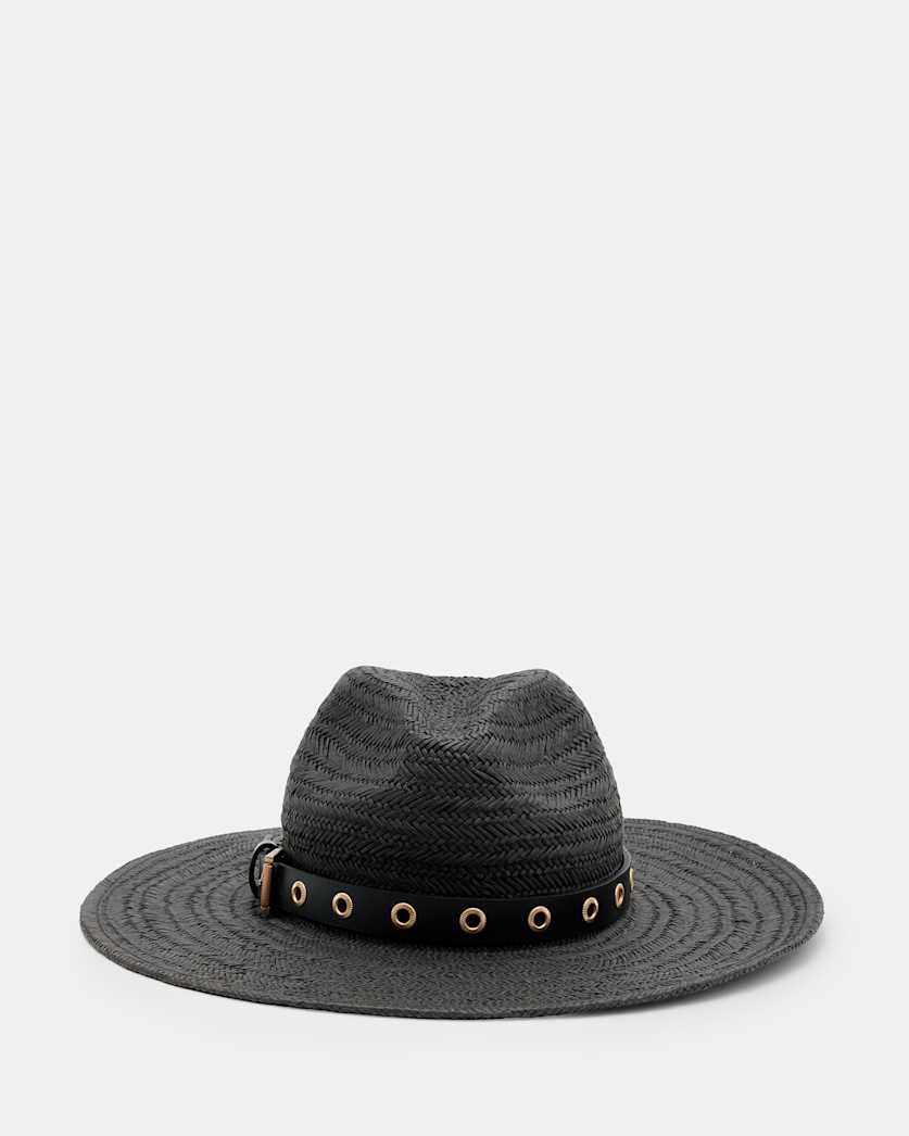 Delilah Straw Fedora Eyelet Hat