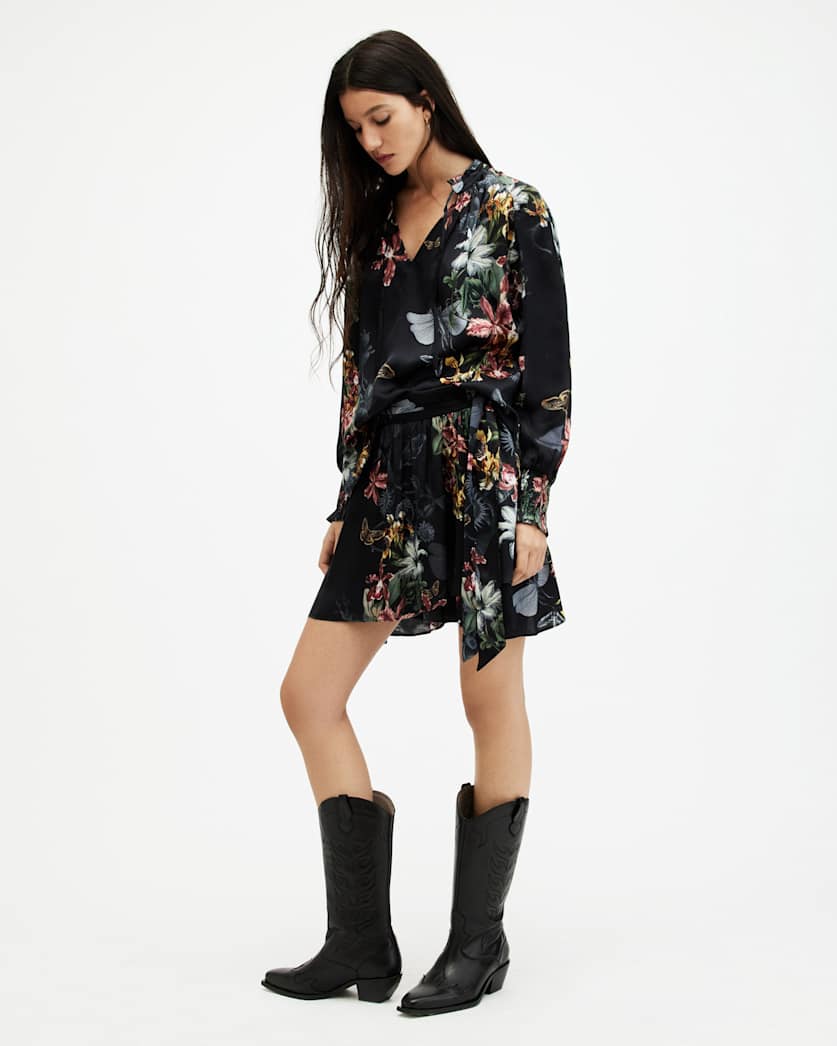 Maria Sanibel Floral Printed Mini Skirt