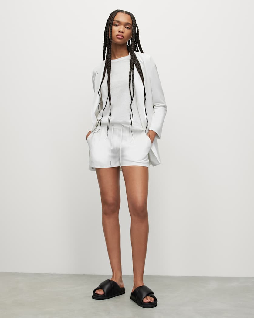Aleida Drawcord Waist Tailored Shorts
