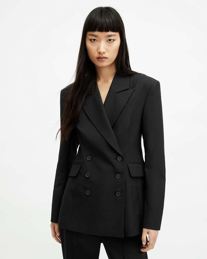 Sevenh Cinched Waist Slim Fit Blazer