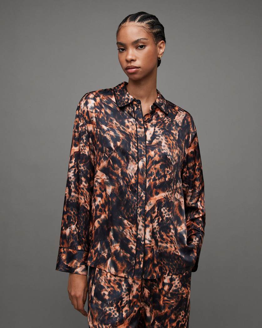 Sofi Silk Blend Spark Pyjama Shirt