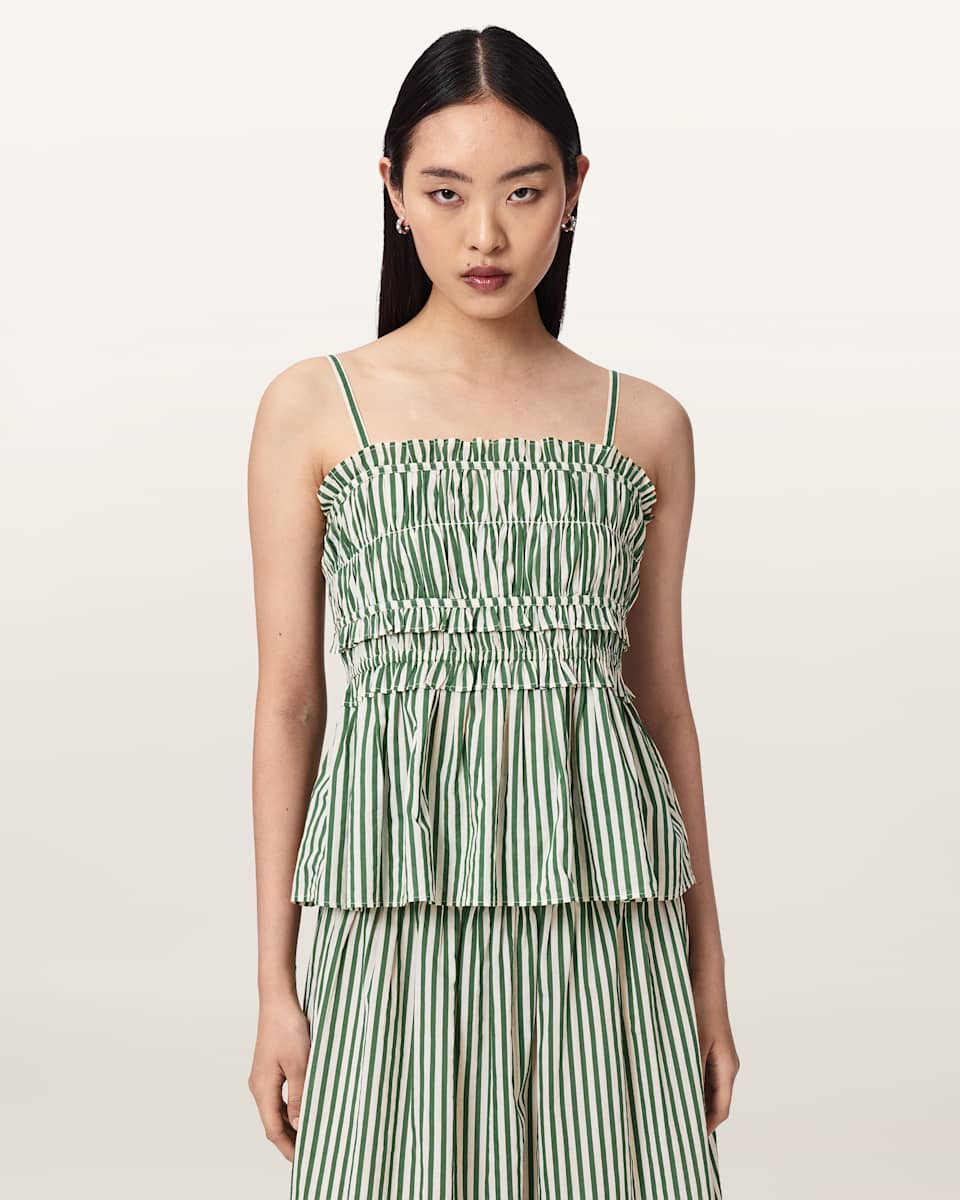 Kali Striped Cotton Cami Top