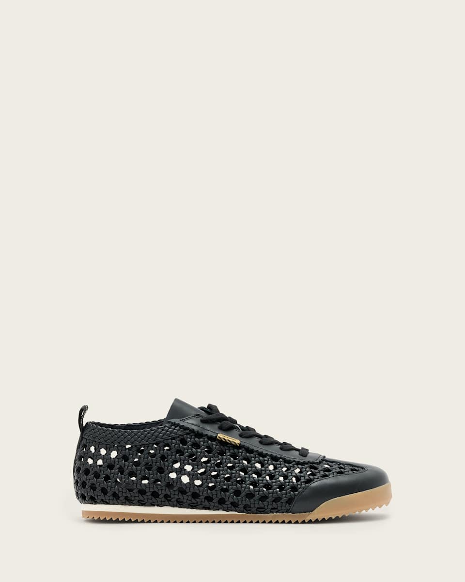 Kenny Woven Leather Sneakers