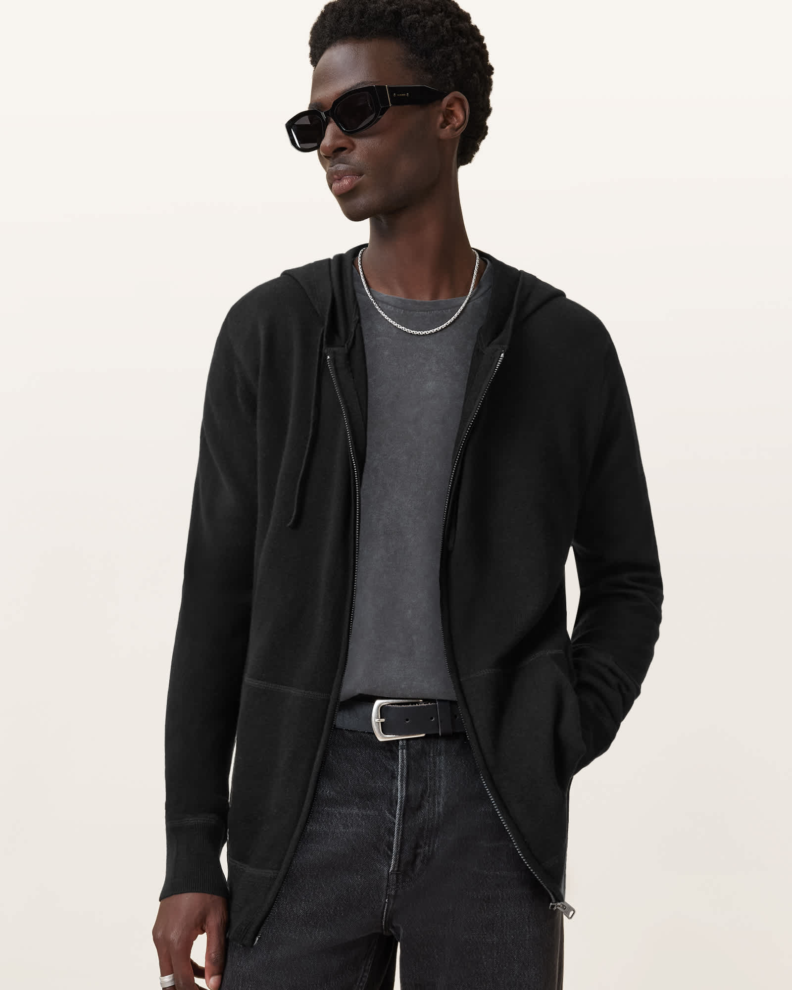 Maes Merino Zip Up Hoodie