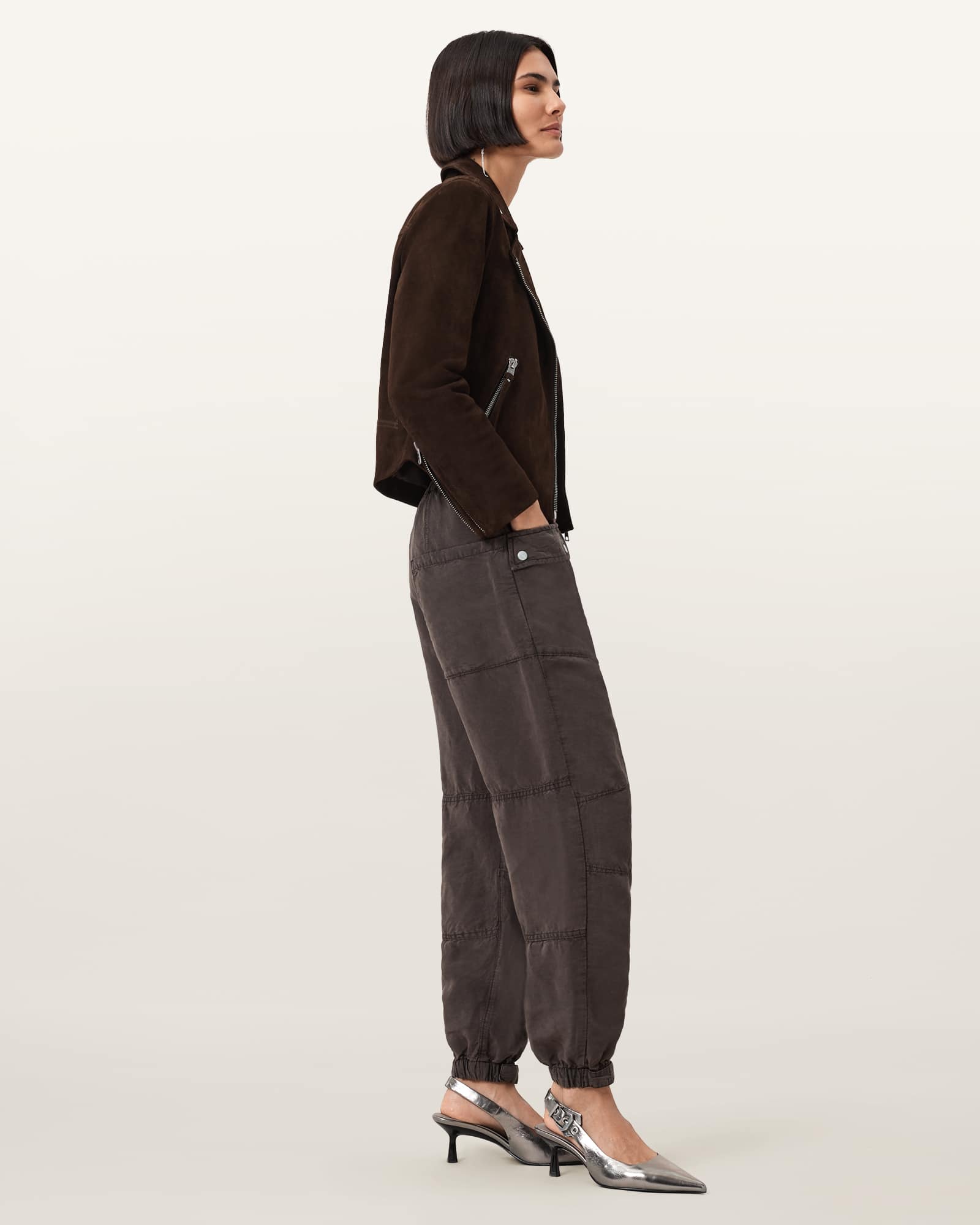 Val Linen Blend Cargo Trousers