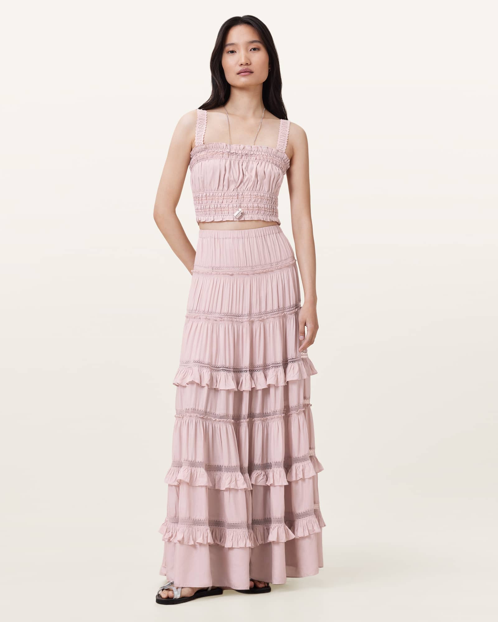 Talia Tiered Maxi Skirt