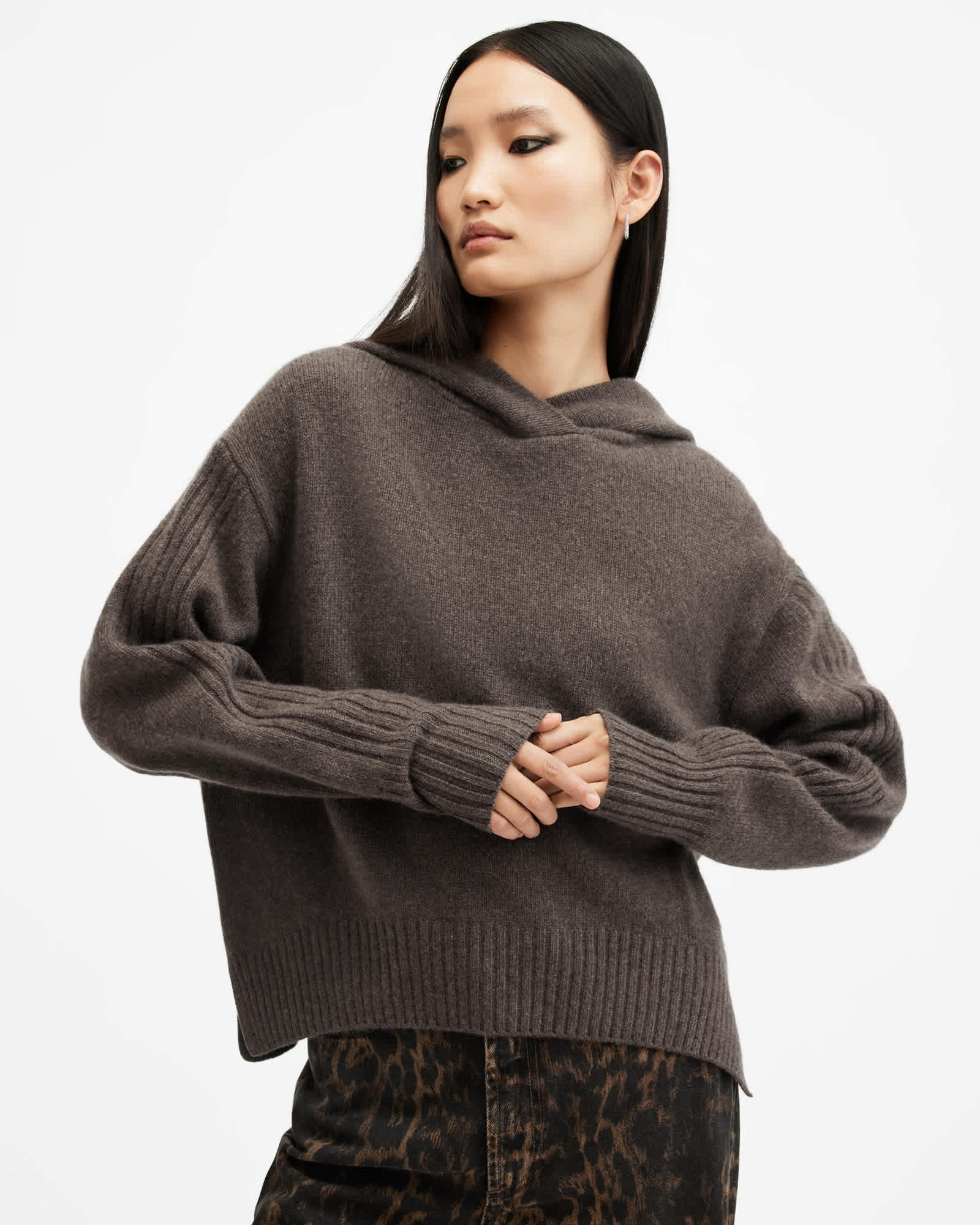 Ines Recycled Cashmere Wool Blend Hoodie