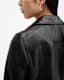 Dalby Slim Fit Leather Biker Jacket