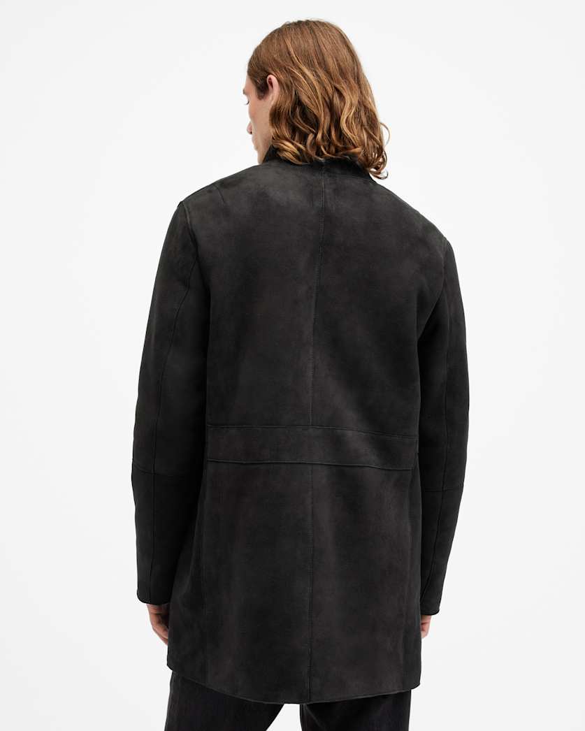 Stride Funnel Neck Shearling Coat
