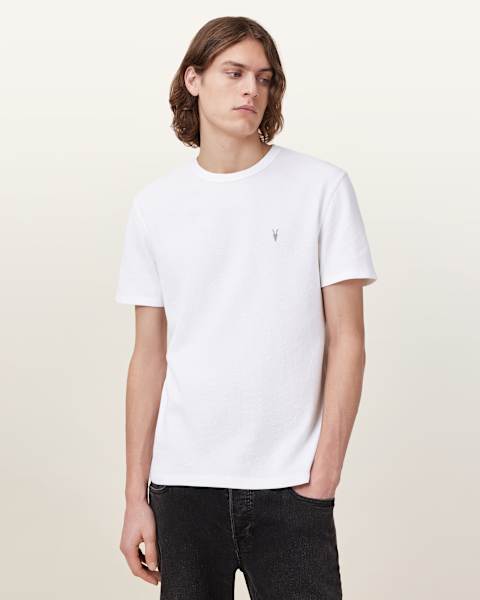 Image for Ellis Waffle Texture Crew Neck Ramskull T-Shirt