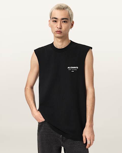 All Saints T-shirt en coton noir Noir - Vêtements T-shirts manches