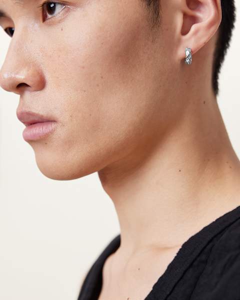 Image for Ajax Sterling Silver Hoop Earring Set