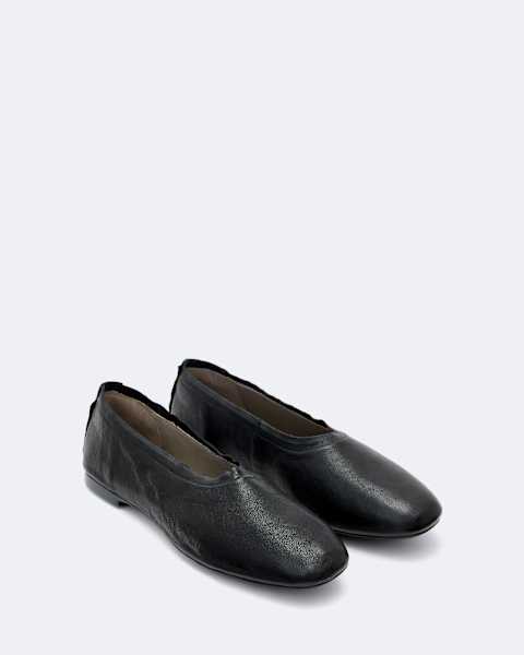 Hailee Leather Ballet Flats