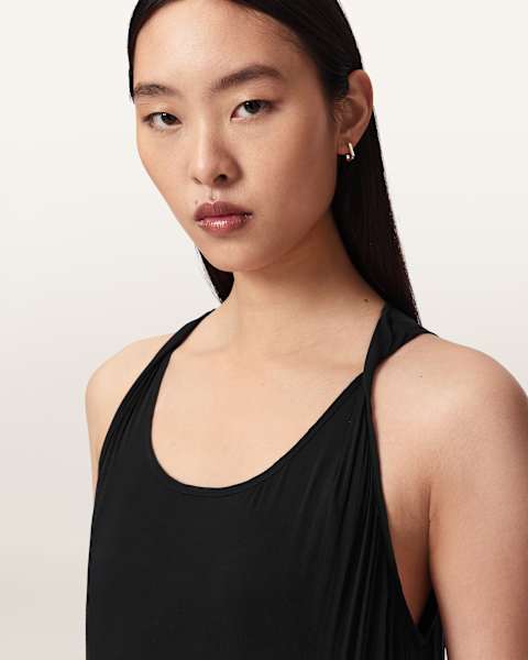 Dorina Sleeveless Ruched Maxi Dress