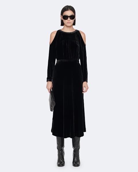 Chrissy Velvet Midi Dress