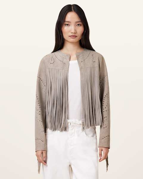 Image for Asta Suede Tassel Jacket