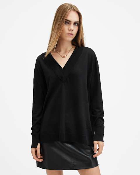 Image for Bern Merino Wool V-Neck Jumper