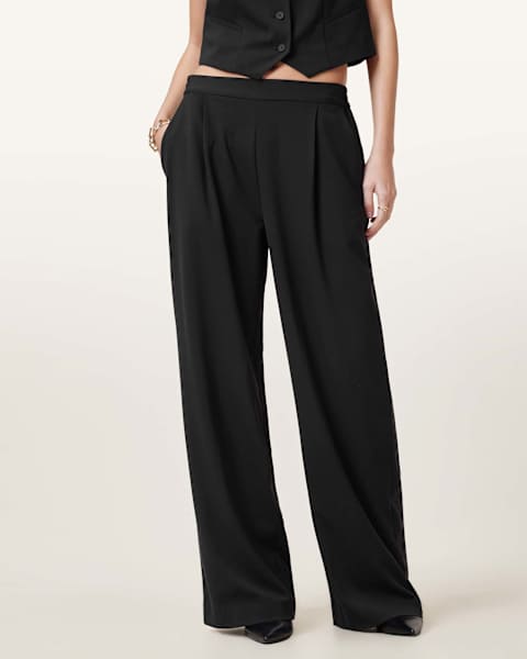 Image for Aleida Lightweight Wide Leg Trousers