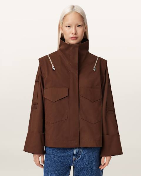 Veste Femme Sur Mesure All Saints - Taille 8 - Couleur Grise - Occasion Très Bon état