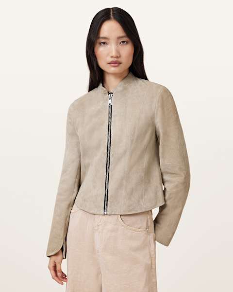 Image for Sadler Slim Fit Suede Jacket