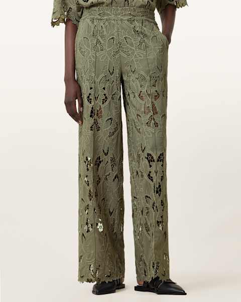 Image for Charli Embroidered Straight Fit Trousers