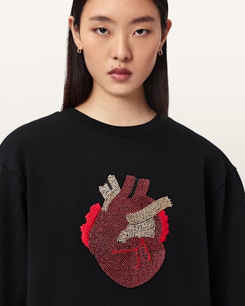 AllSaints - Alna - Sweat à capuche à enfiler - Noir